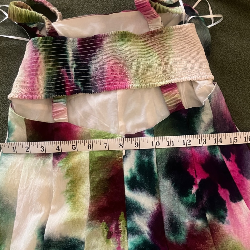 By Anthropologie floral watercolor tiered Maxi Dress size 12 EUC - Picture 15 of 15